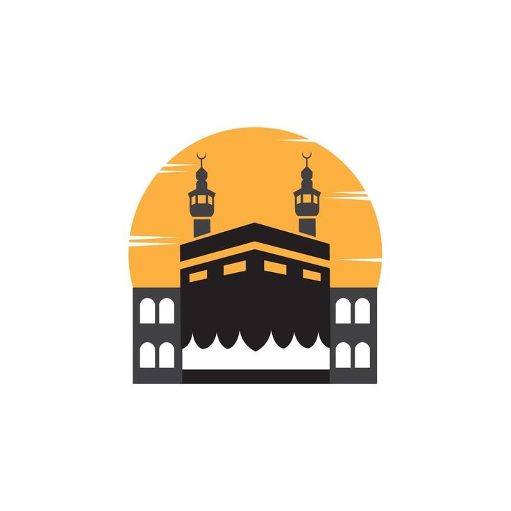 Kaaba in Mecca for Hajj and Umrah logo design vector icon illustration graphic creative idea Kaaba in Mecca for Hajj and Umrah logo design vector icon illustration graphic creative idea